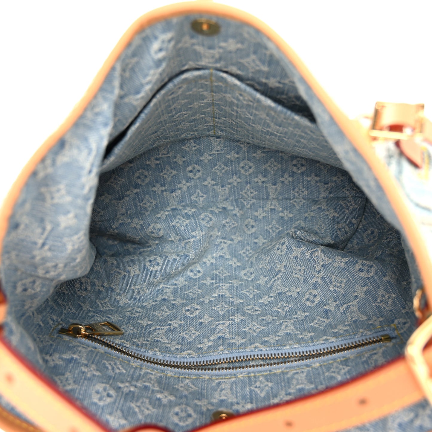 Monogram Denim CarryAll PM Sky Blue