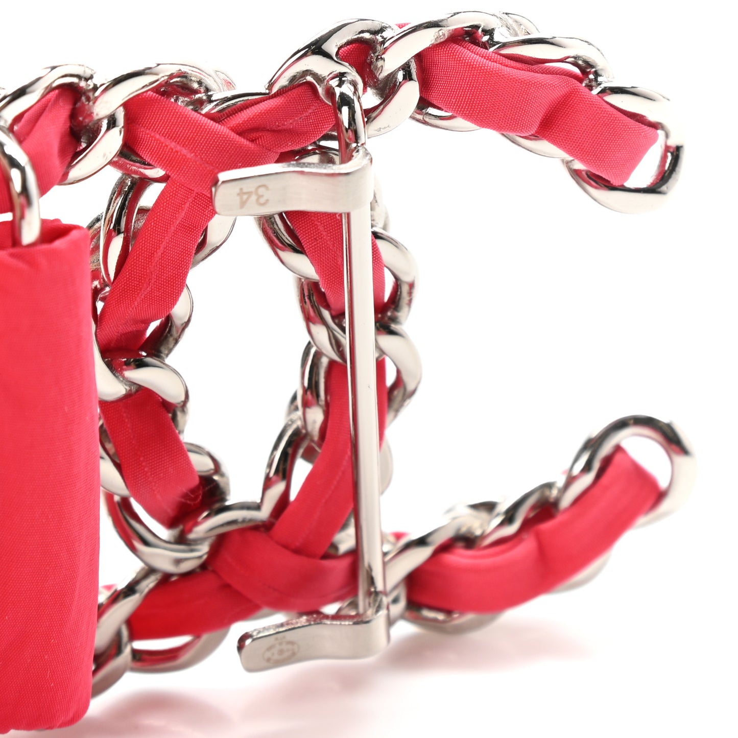 Lambskin Pearl CC Belt 85 34 Red