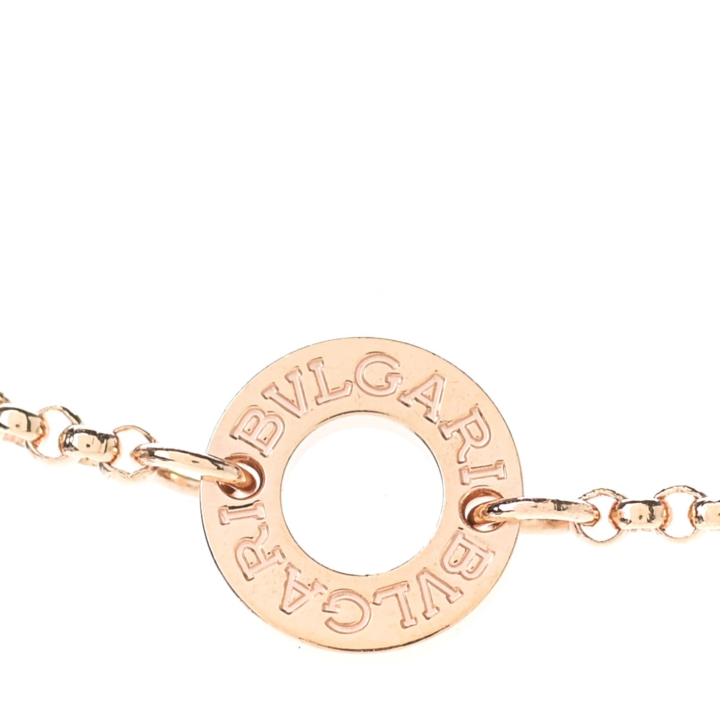 18K Rose Gold Cermet Small B.Zero1 Pendant Necklace