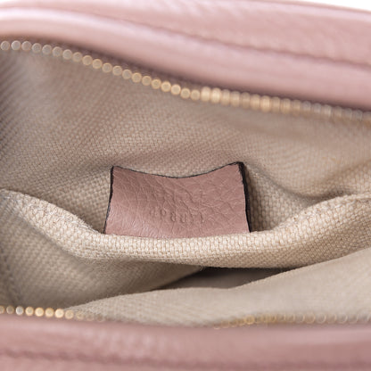 Gucci Pebbled Calfskin Mini Soho Chain Bag Dark Cipria 6 of 9