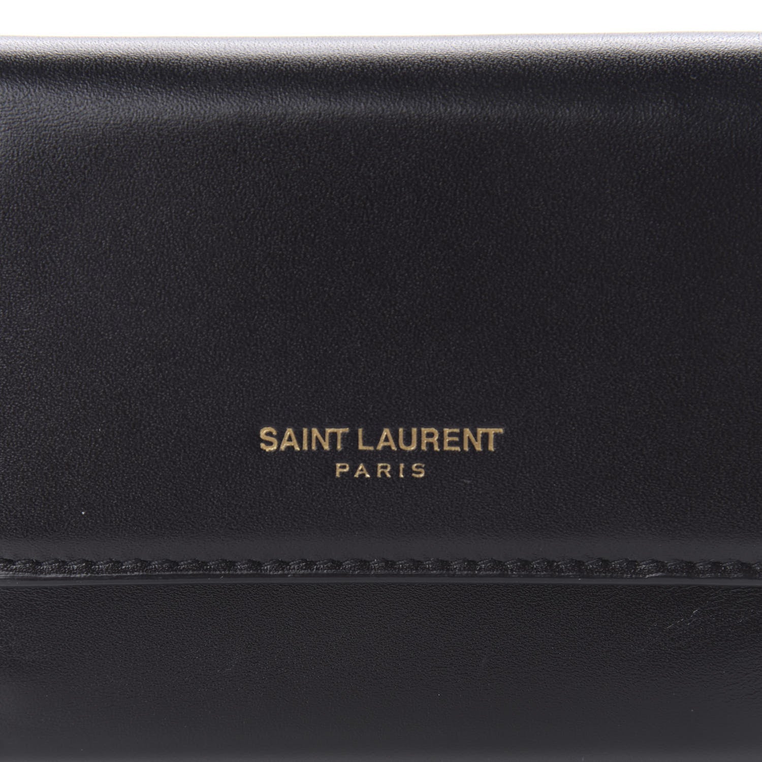 Saint Laurent Calfskin Trifold Wallet Black 9 of 11