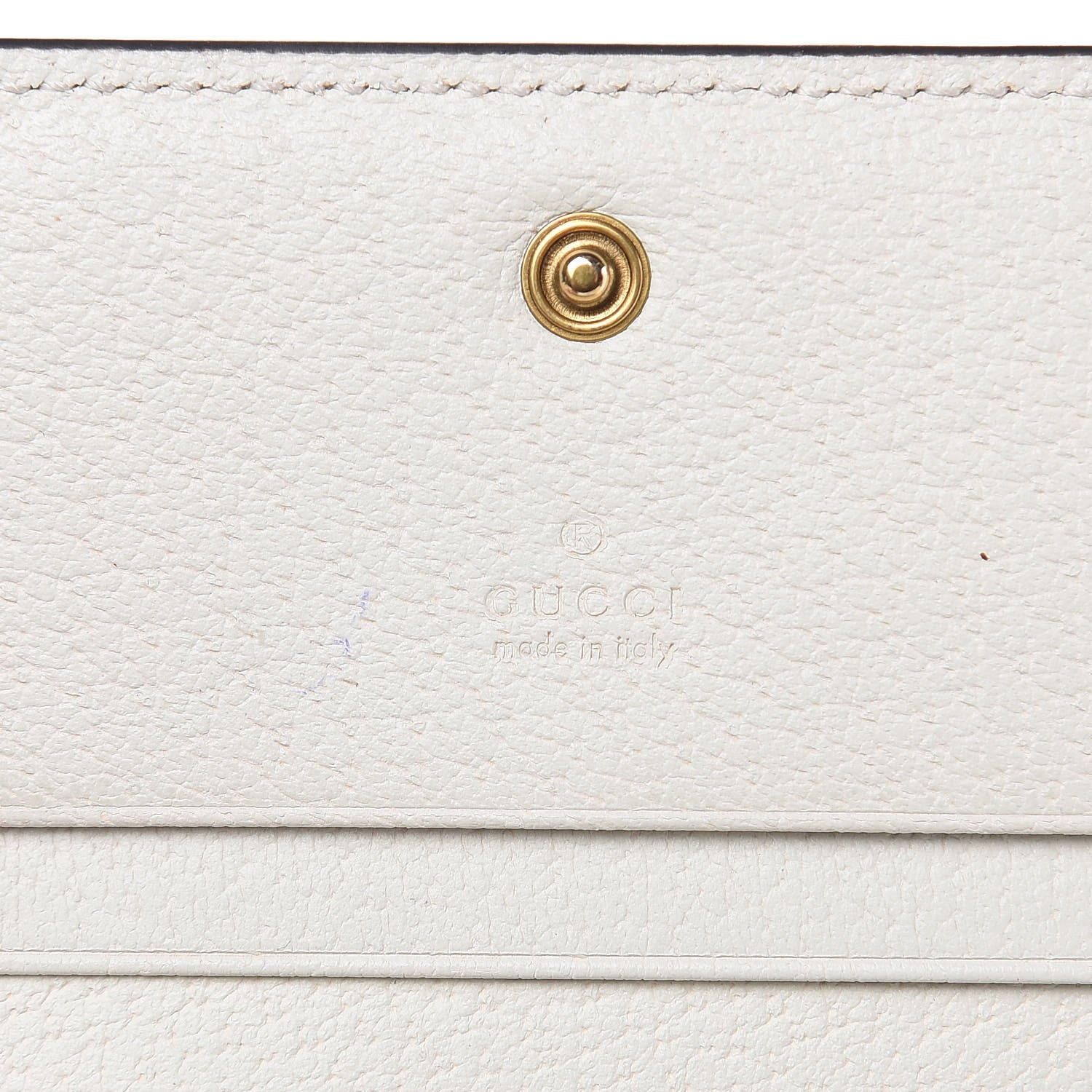 Gucci GG Supreme Monogram Web Queen Margaret Card Case Wallet Beige Mystic White 6 of 12