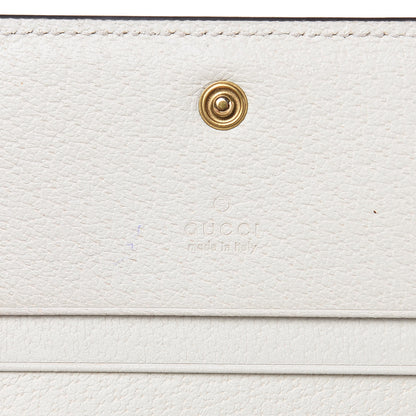 Gucci GG Supreme Monogram Web Queen Margaret Card Case Wallet Beige Mystic White 6 of 12