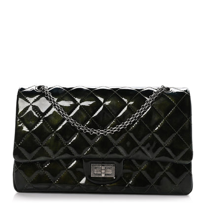 Chanel Patent Quilted 2.55 Reissue 227 Flap Dark Green 1 of 10
