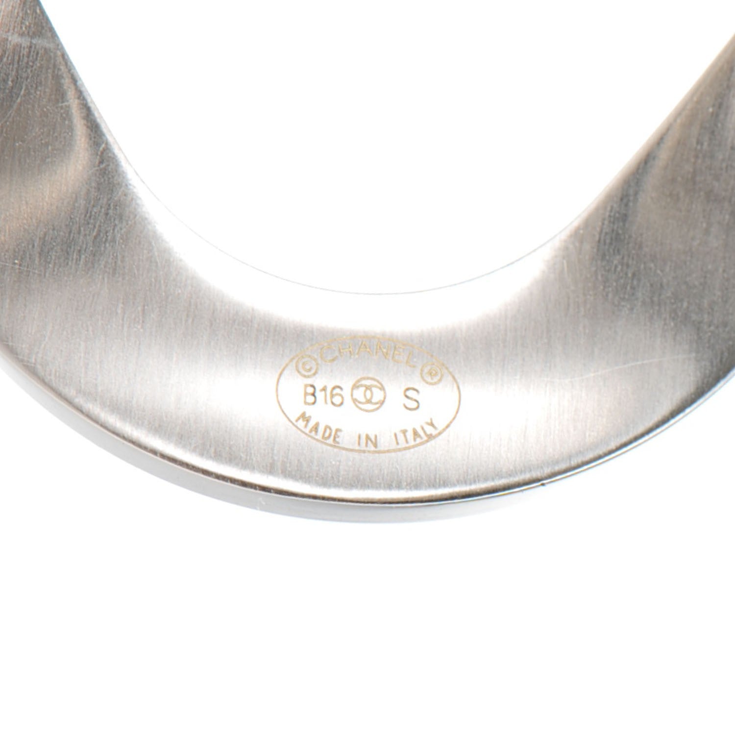 Chanel Metal CC Cuff Silver 4 of 5