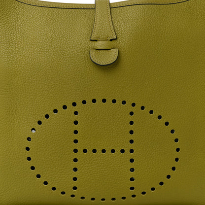 Hermes Taurillon Clemence Evelyne PM Chartreuse 8 of 10