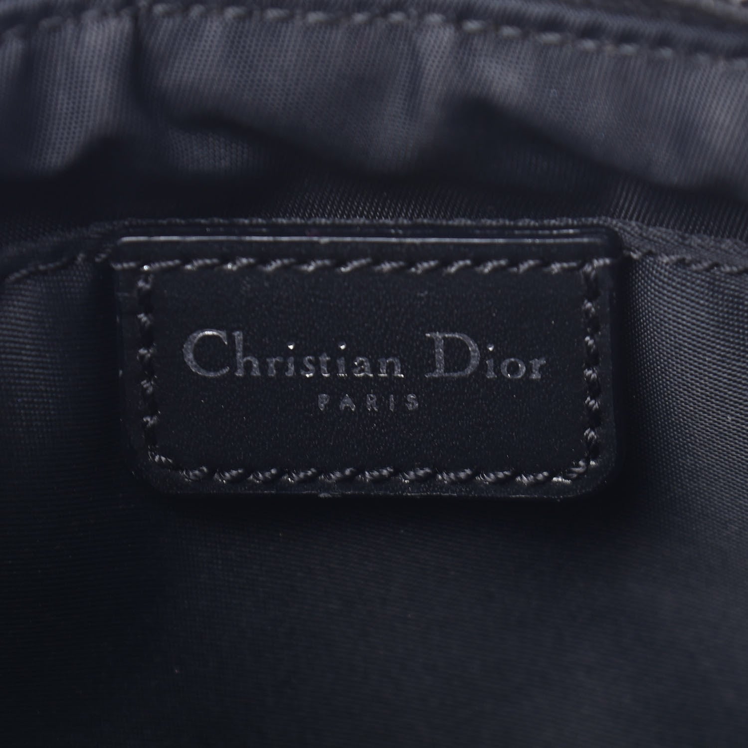 Christian Dior Monogram Shoulder Bag Pochette Black 6 of 9