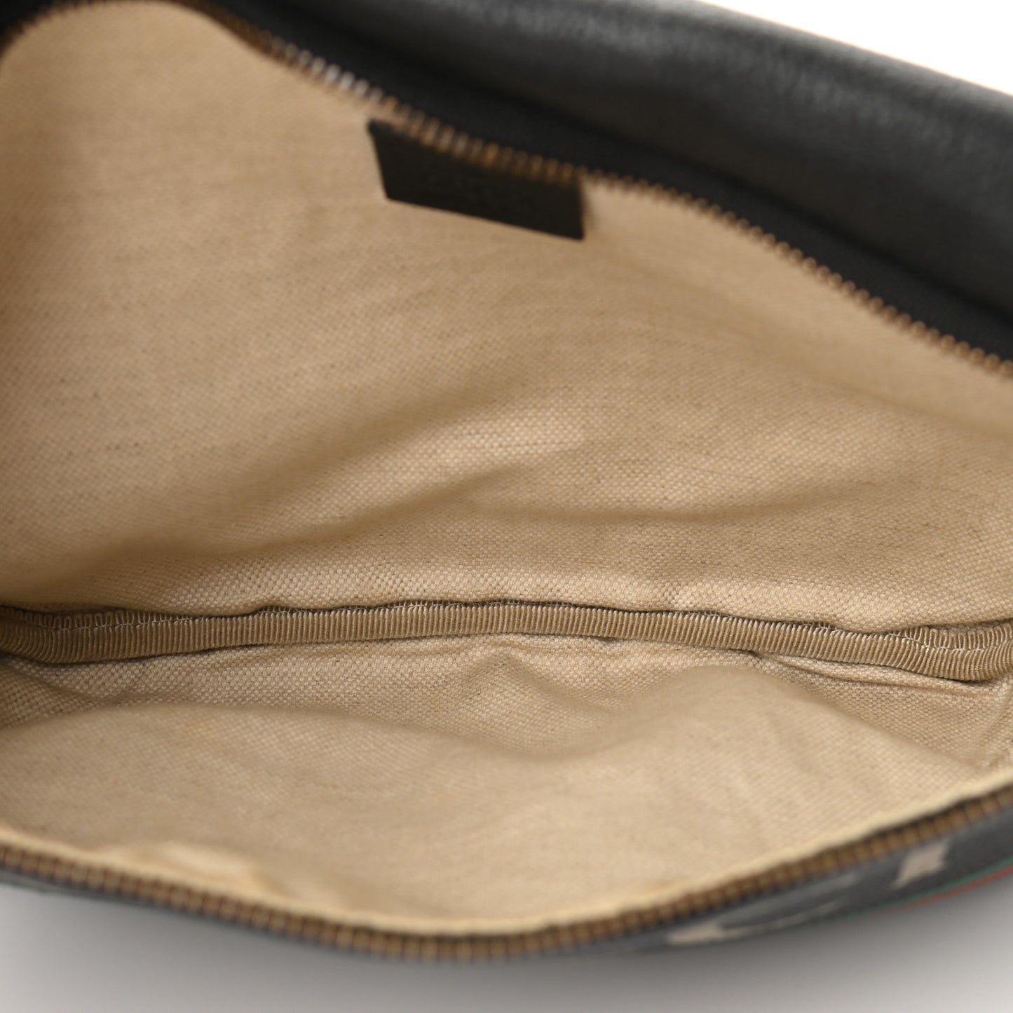 Grained Calfskin Logo Belt Bag Black