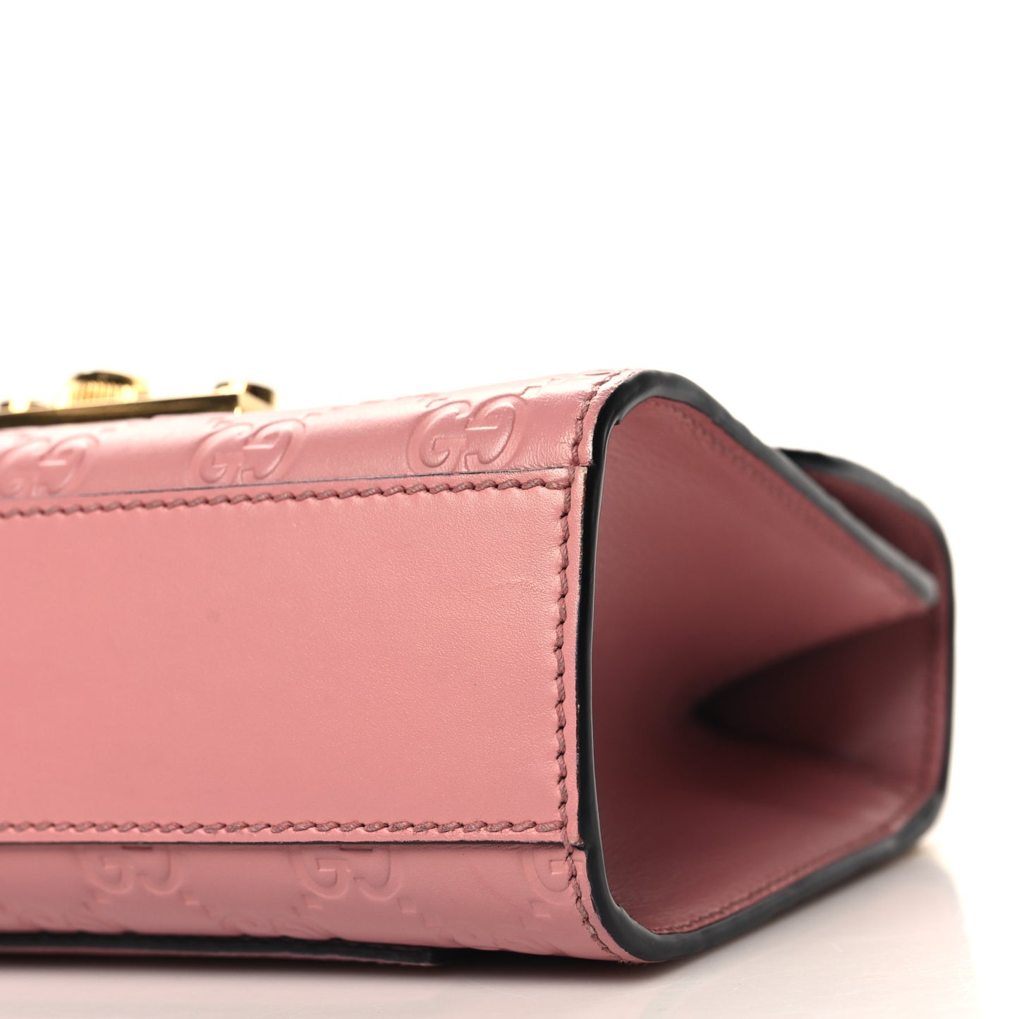 Guccissima Small Padlock Shoulder Bag Rose Baby Candy