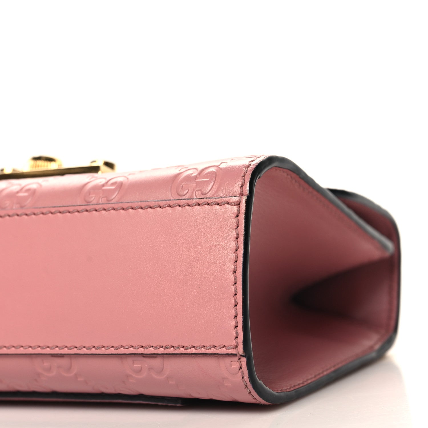 Gucci Guccissima Small Padlock Shoulder Bag Rose Baby Candy 10 of 12