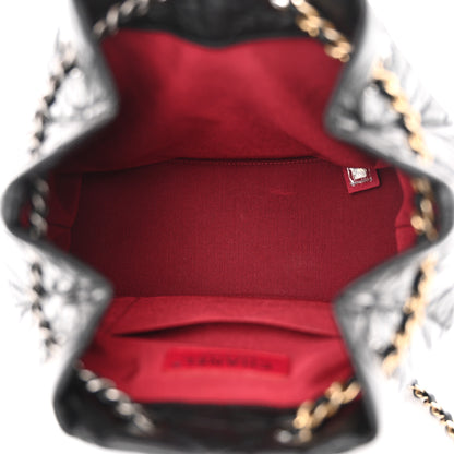 Chanel Aged Calfskin Quilted Small Gabrielle Backpack Black 5 of 11