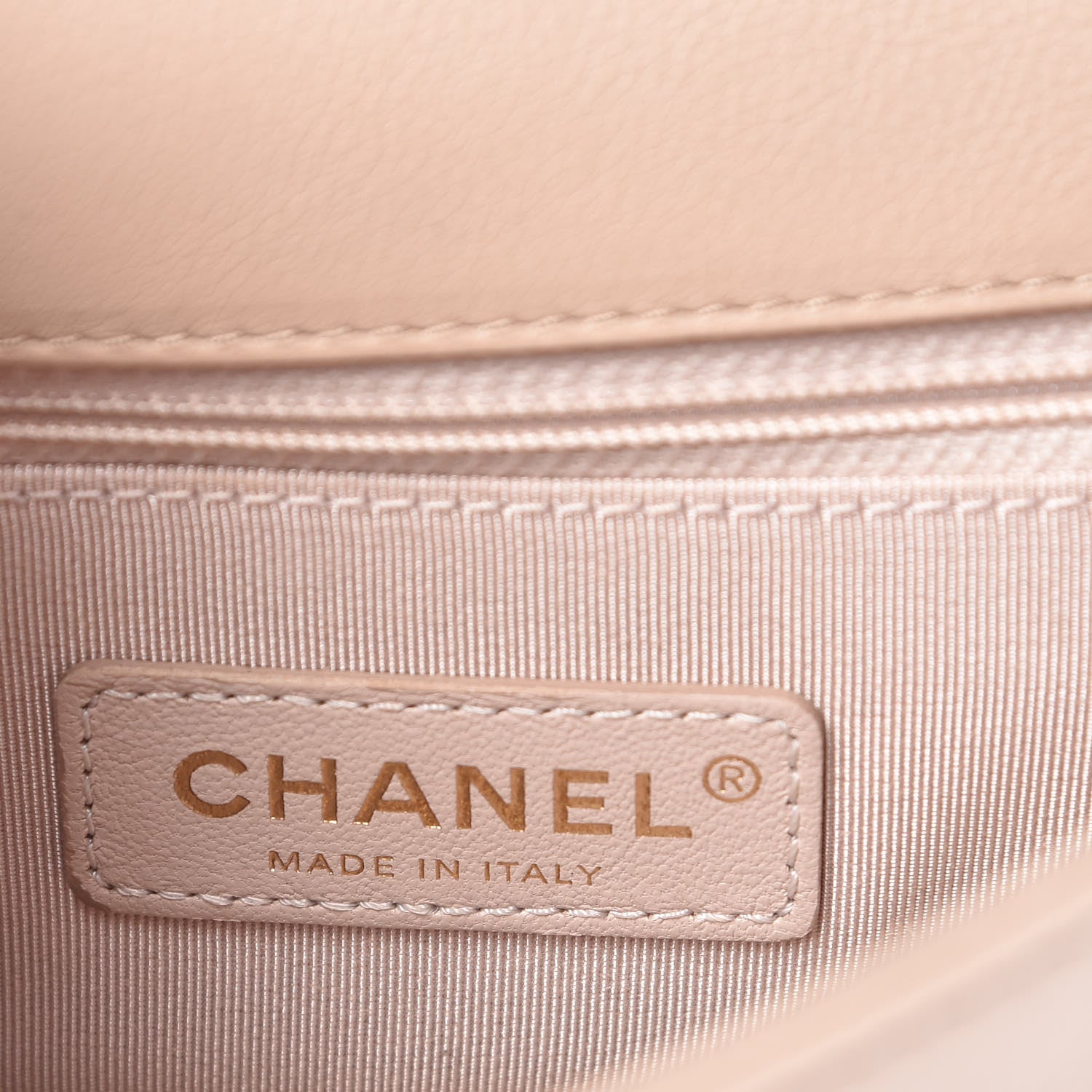 Chanel Caviar Quilted Mini Studded Flap Beige 7 of 11