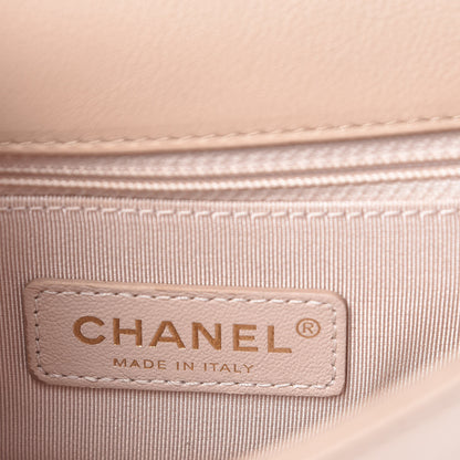Chanel Caviar Quilted Mini Studded Flap Beige 7 of 11