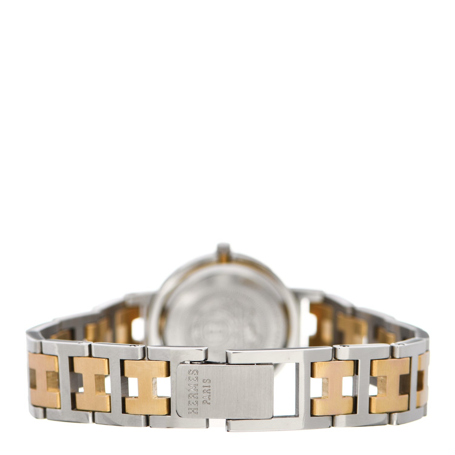 Hermes Stainless Steel 24mm Clipper Quartz Watch Gold 3 of 4