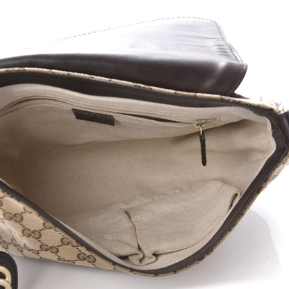 Gucci Monogram Techno Horsebit Large Shoulder Flap Bag Brown 5 of 11