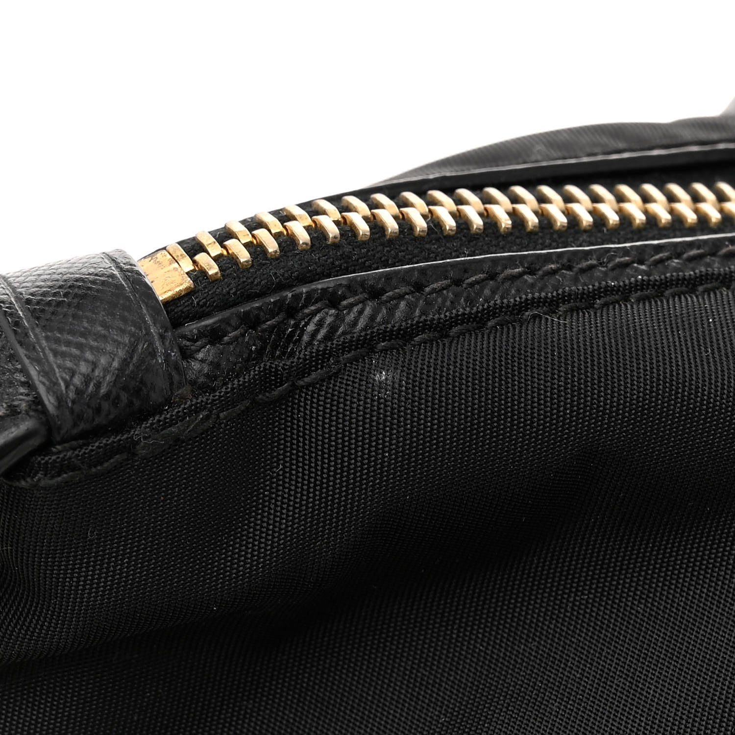 Prada Tessuto Nylon Saffiano Tote Black 10 of 14