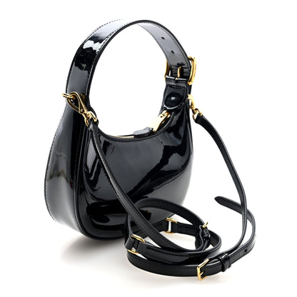 Miu Miu Patent Mini Hobo Black 3 of 9