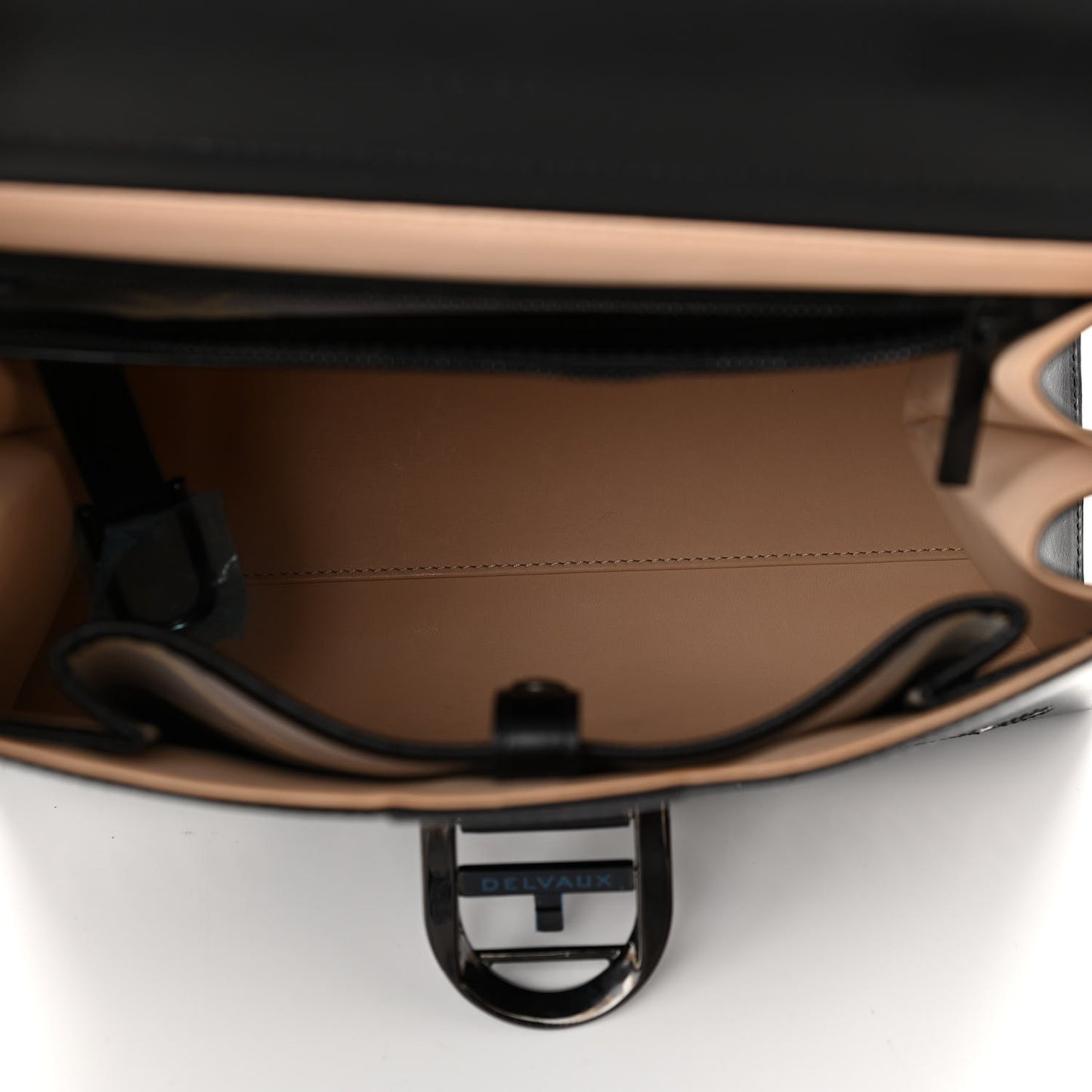 Calfskin MM L'Humour Brillant Satchel Black