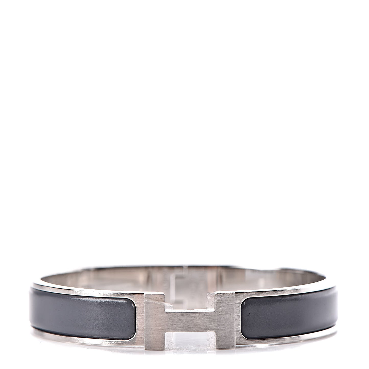 Matte Enamel Narrow Clic Clac HH Bracelet GM Ardoise