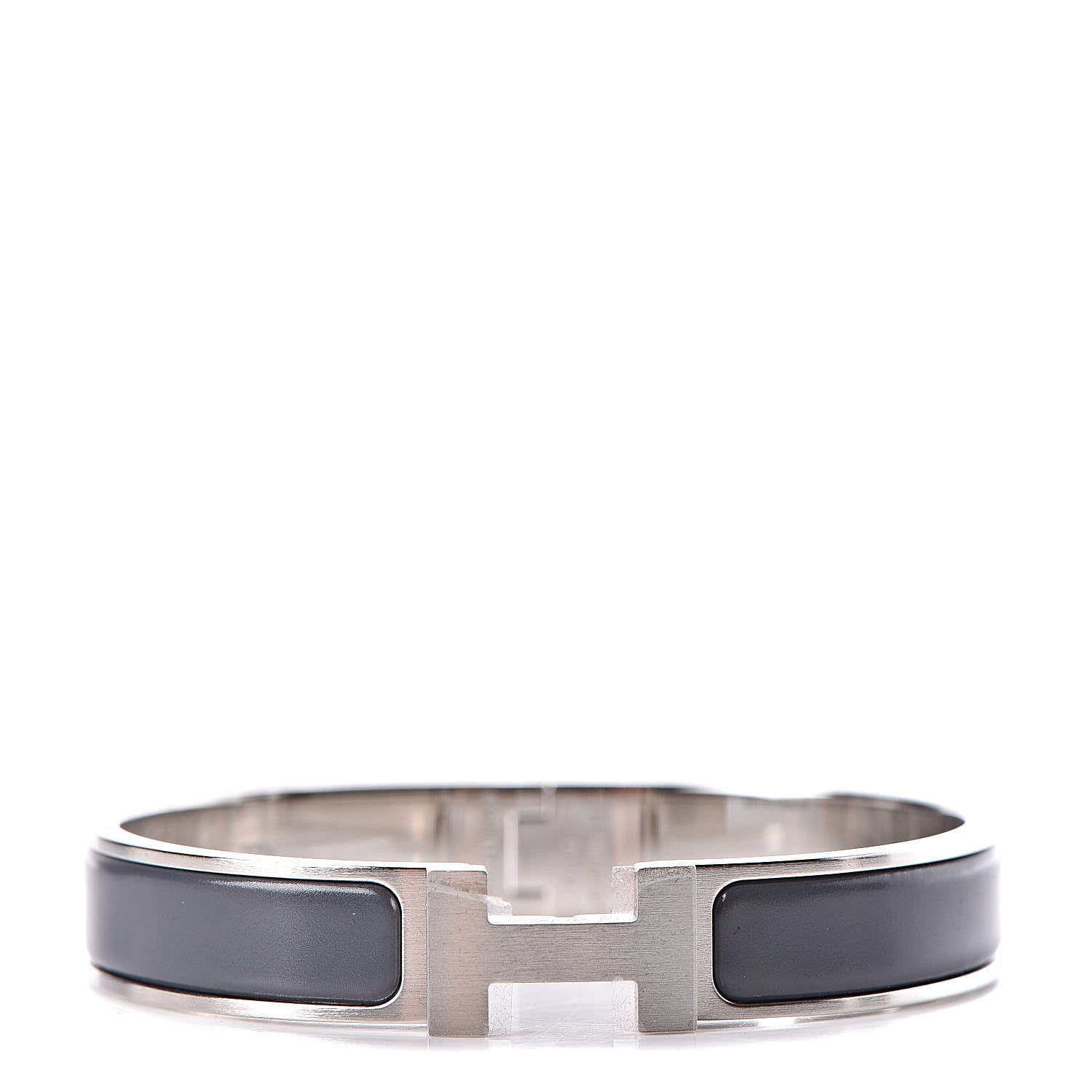 Hermes Matte Enamel Narrow Clic Clac HH Bracelet GM Ardoise 1 of 4