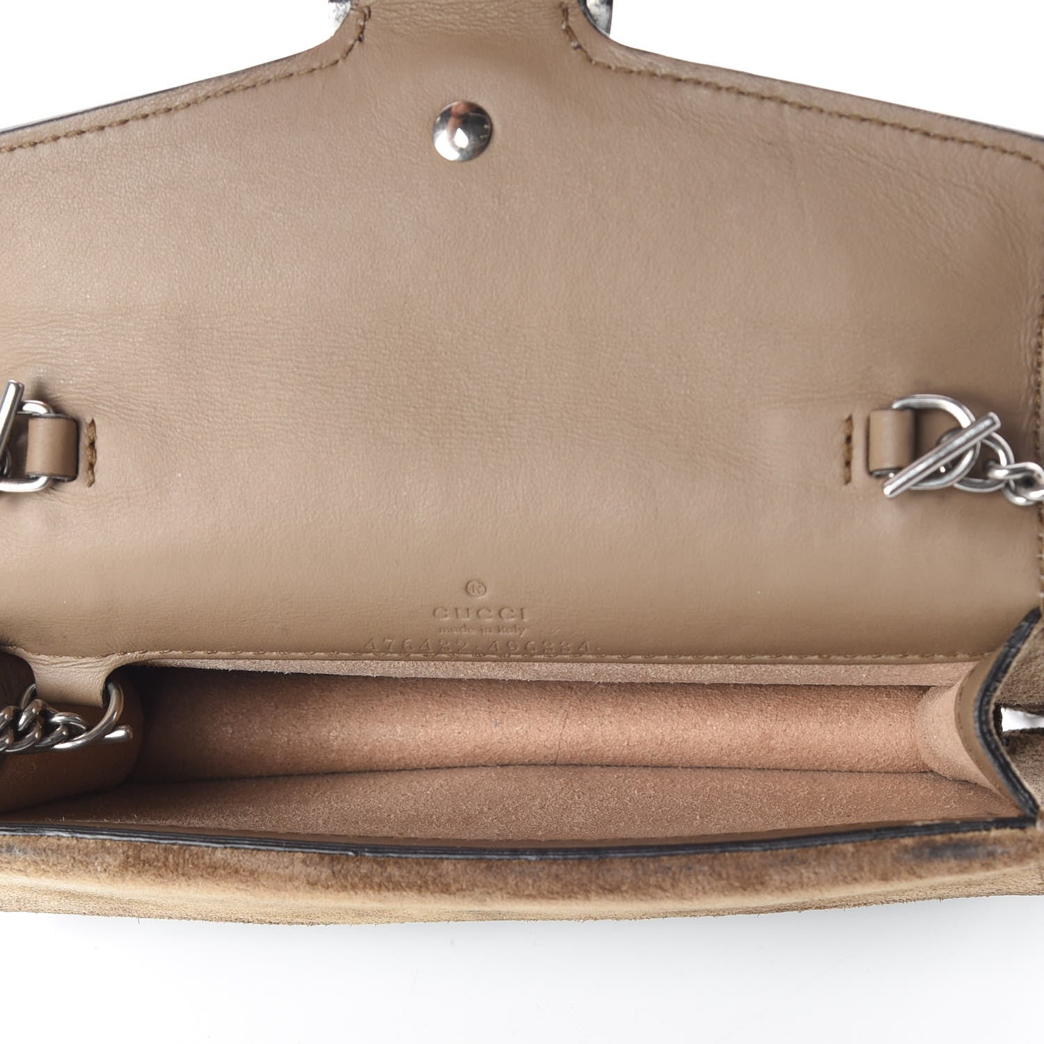 Gucci GG Supreme Monogram Super Mini Dionysus Shoulder Bag Taupe 7 of 10