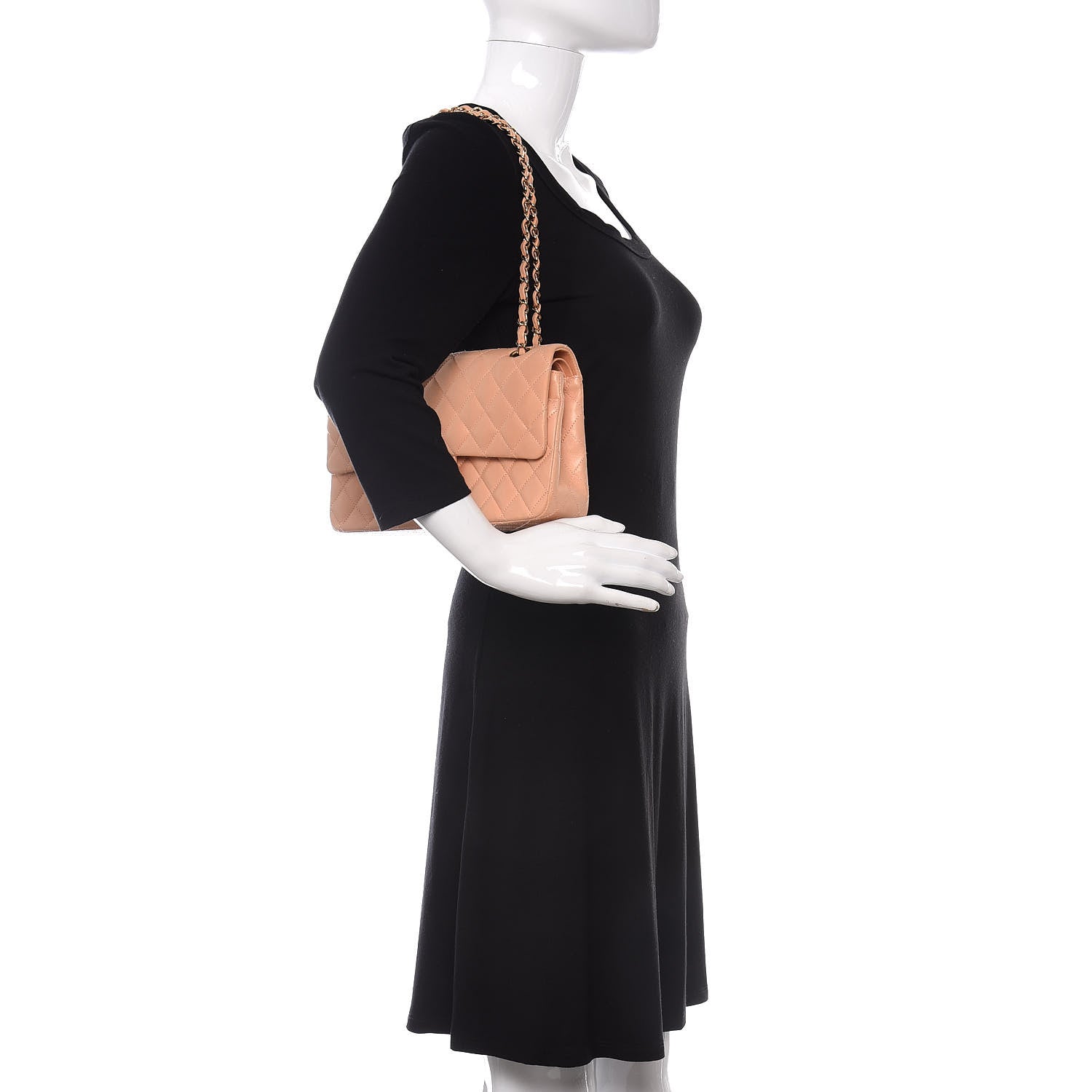 Chanel Lambskin Quilted Medium Double Flap Salmon Pink 2 of 13