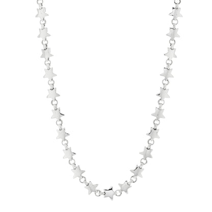 Tiffany Sterling Silver Star Link Necklace 1 of 5