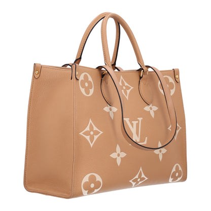 Louis Vuitton Empreinte Monogram Giant Onthego MM Arizona Creme 3 of 9