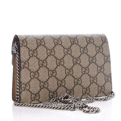 Gucci GG Supreme Monogram Super Mini Dionysus Shoulder Bag Taupe 3 of 7