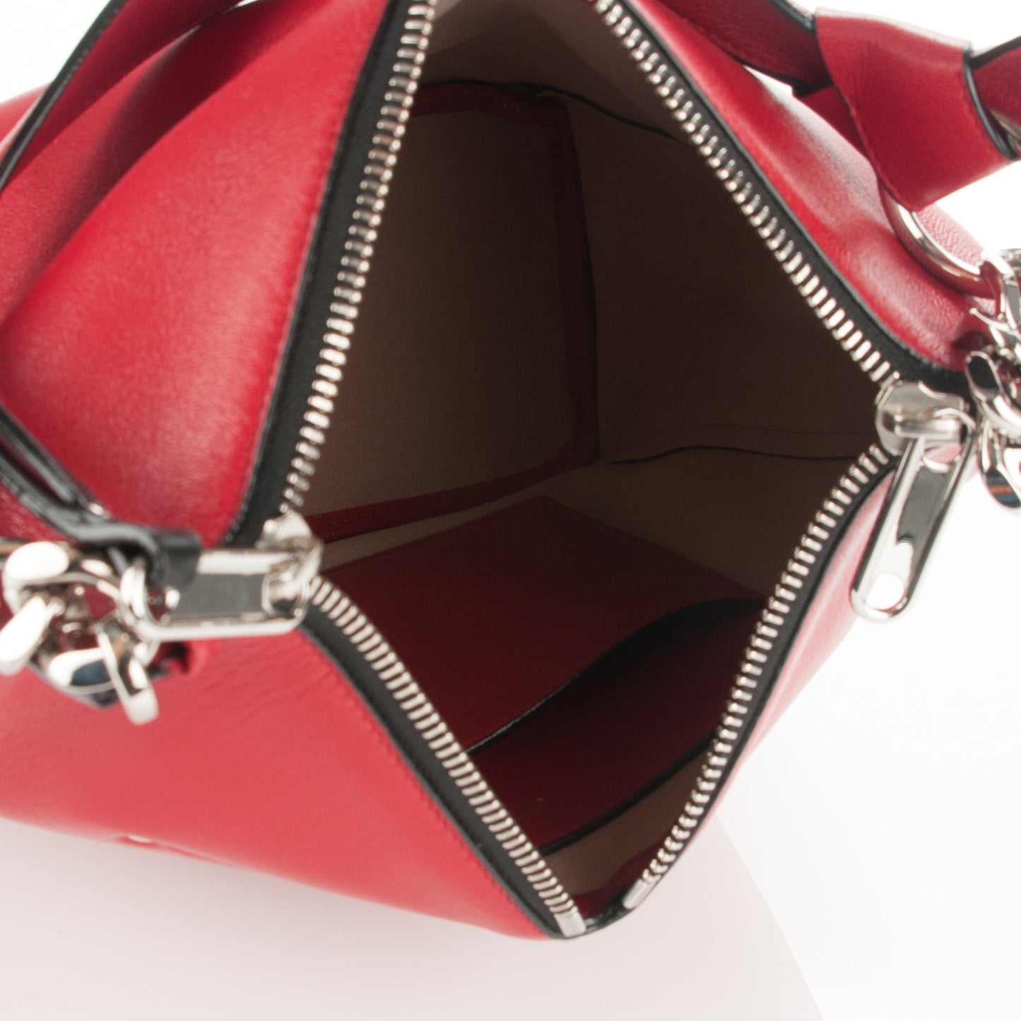 Nappa Small Raven Hobo Red