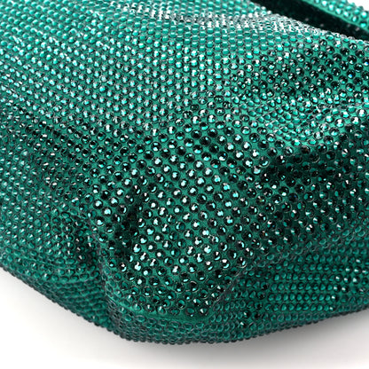 Bottega Veneta Crystal Embellished Satin Mini Hotfix Jodie Emerald 11 of 11