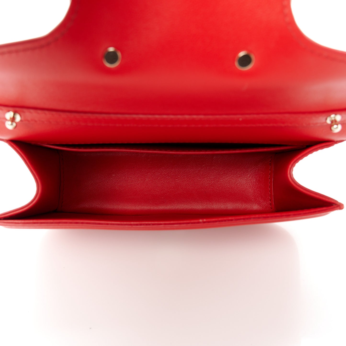 Calfskin Enamel Vlogo Small Loco Shoulder Bag Rouge Pur