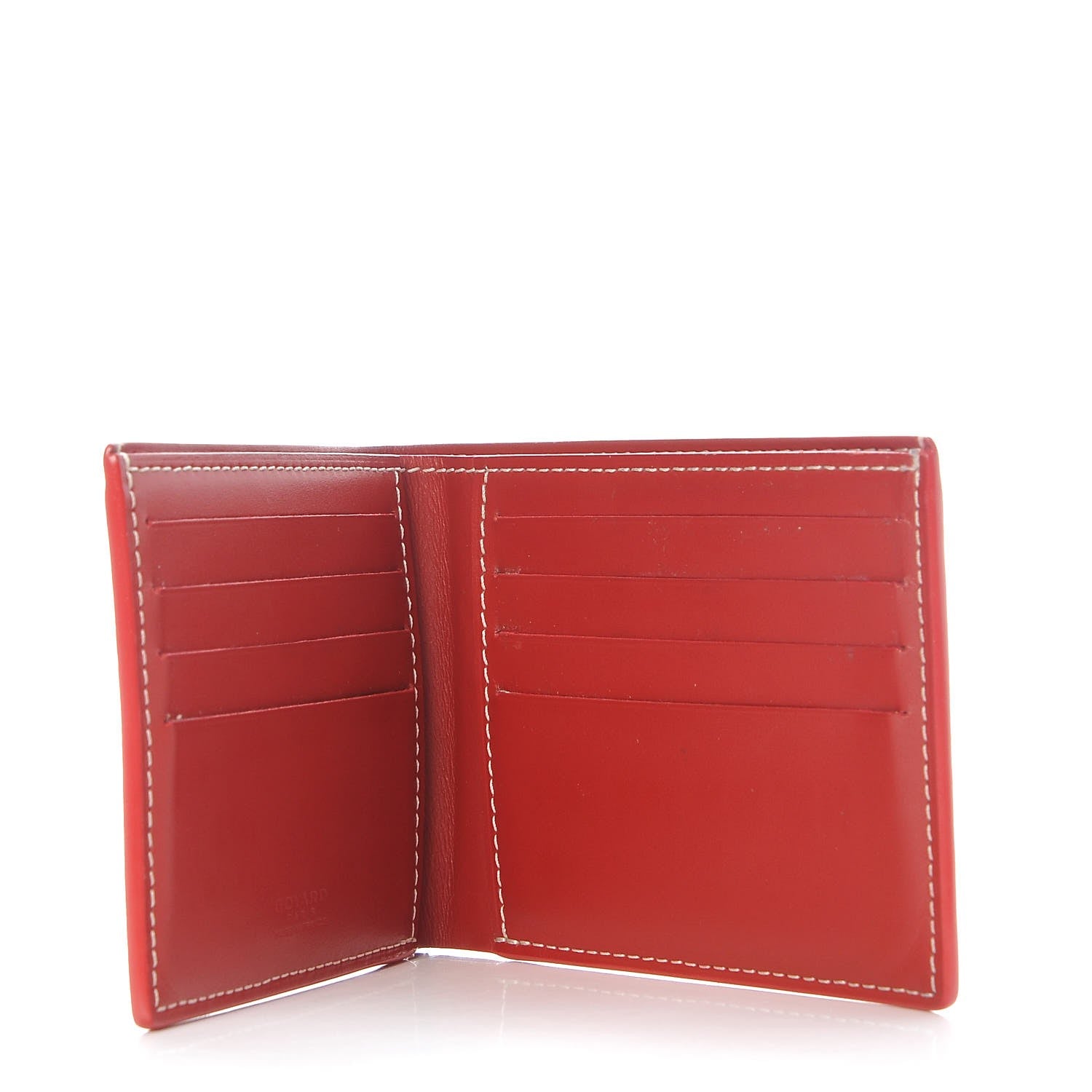 Goyard Goyardine Bifold Victoire PM Wallet Red 5 of 8