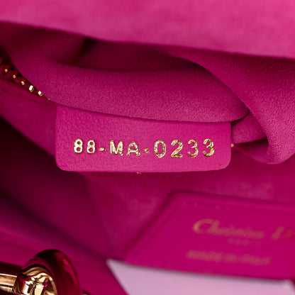 Christian Dior Lambskin Cannage Small My ABCDior Lady Dior Rani Pink 7 of 11