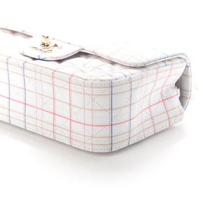 Chanel Iridescent Calfskin Quilted Mini Rectangular Flap Multicolor White 8 of 8