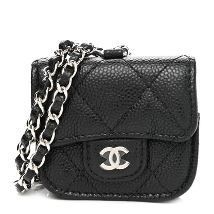 Chanel Caviar Quilted Airpods Pro Case Black 1 of 9