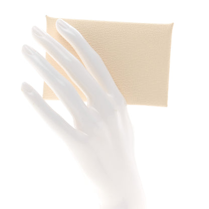 Hermes Chevre Mysore Verso Calvi Card Case Nata Quebracho 2 of 7