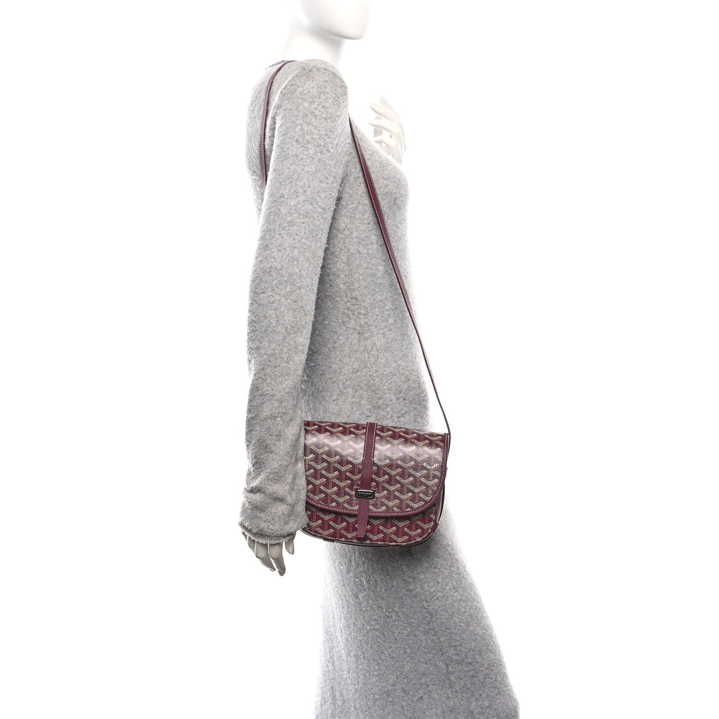 Goyardine Belvedere II PM Messenger Bag Bordeaux
