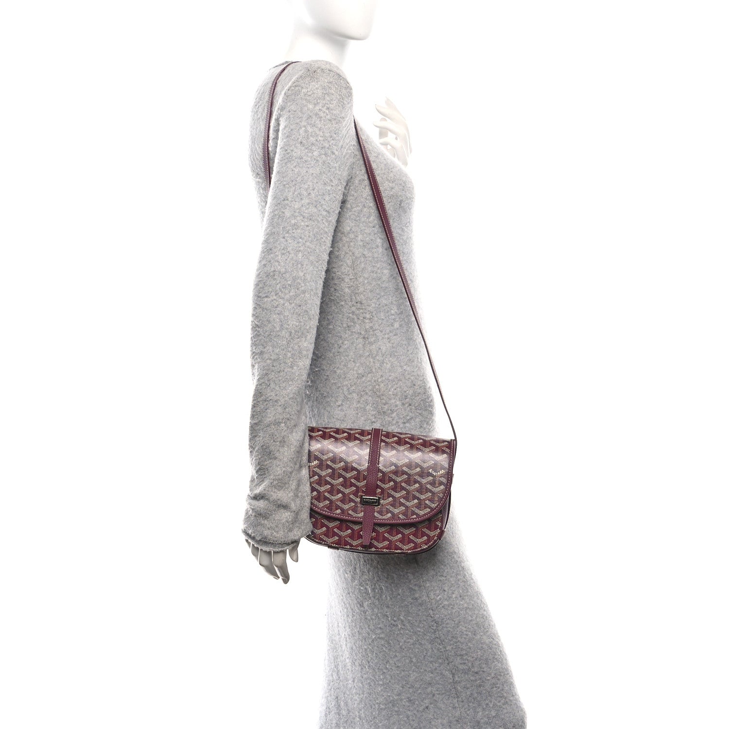 Goyard Goyardine Belvedere II PM Messenger Bag Bordeaux 2 of 9