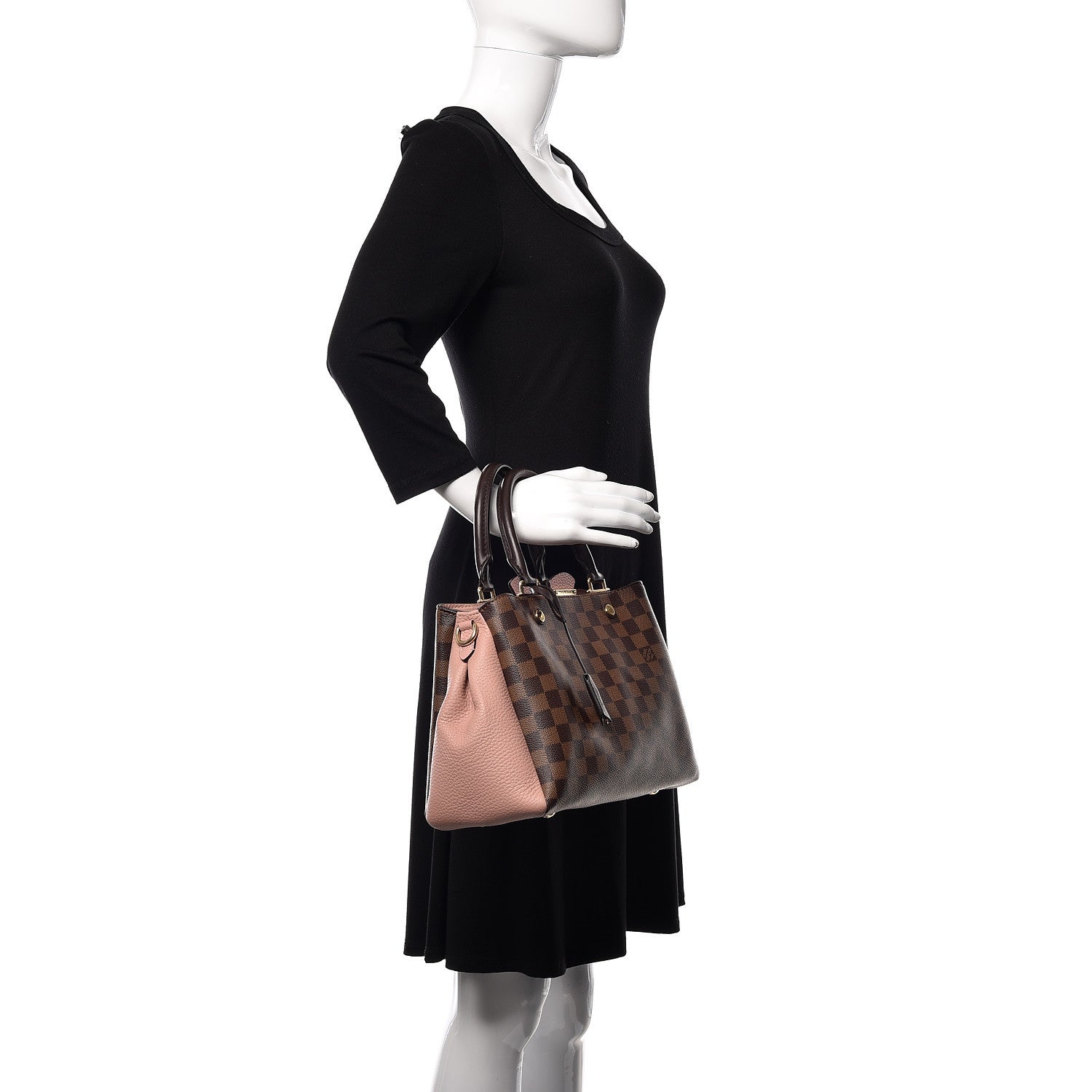 Louis Vuitton Damier Ebene Cuir Taurillon Brittany Magnolia 2 of 9
