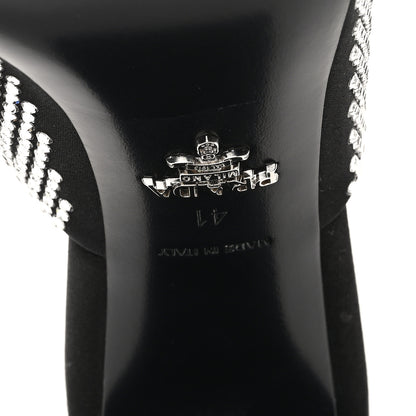 Prada Satin Crystal Logo 65mm Slide Sandals 41 Cristal 7 of 9