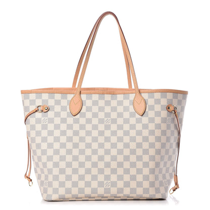 Louis Vuitton Damier Azur Neo Neverfull MM Rose Ballerine 1 of 13