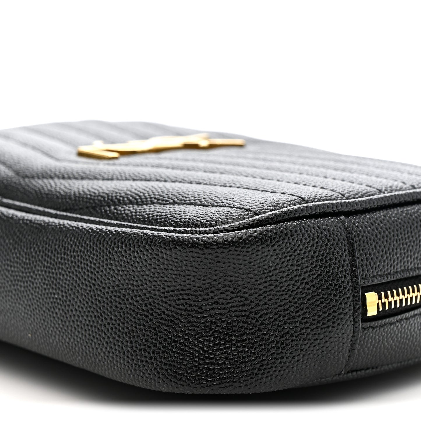 Grain De Poudre Matelasse Monogram Mini Lou Camera Bag Black