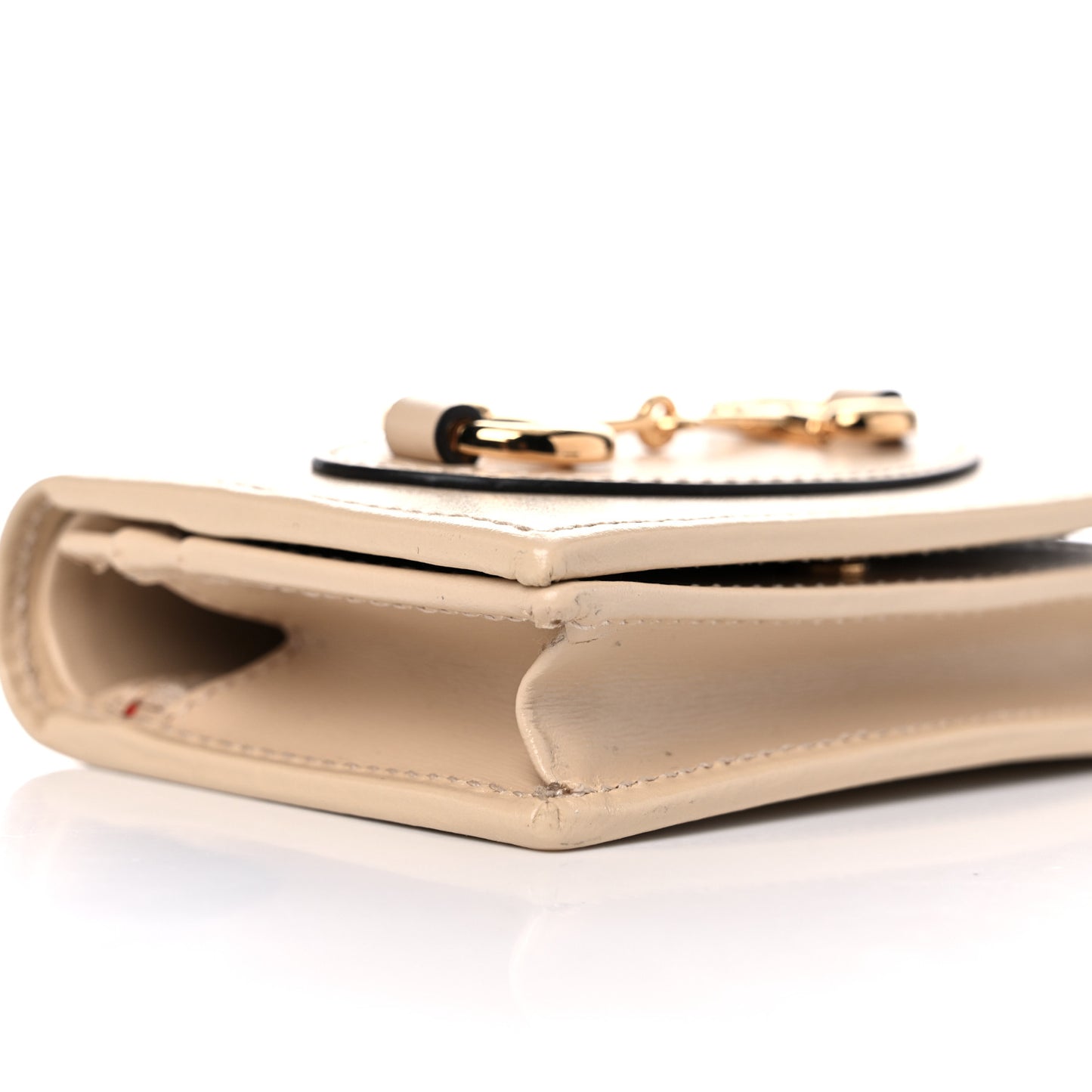 Boarded Plutone Calfskin Horsebit 1955 Card Case Wallet Bubble Tea
