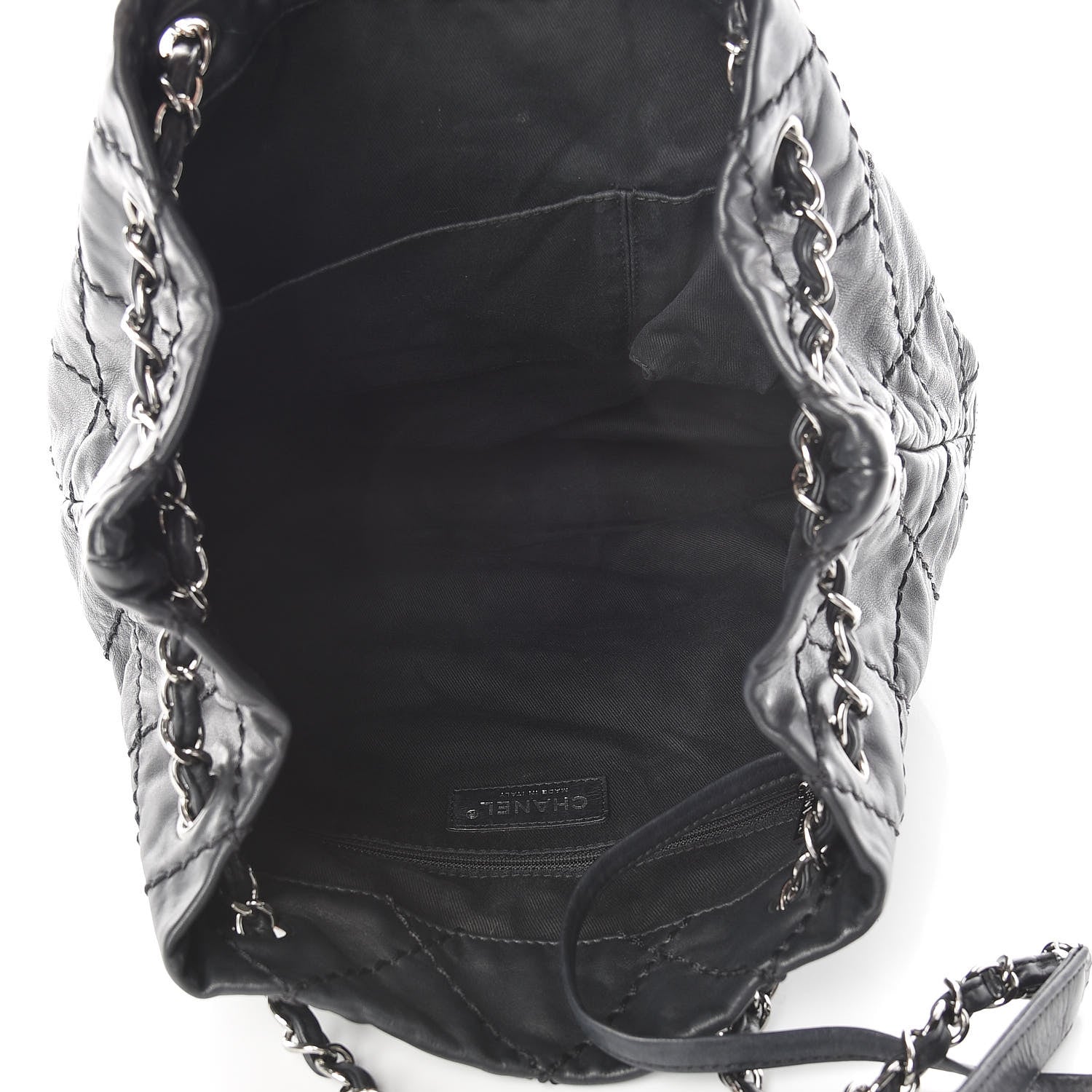 Chanel Lambskin Expandable Tote Black 5 of 15