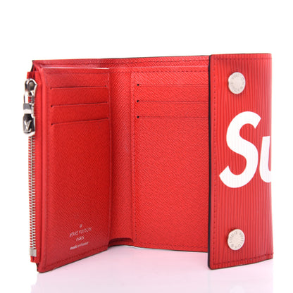 Louis Vuitton X SUPREME Epi Chain Wallet Red 5 of 8