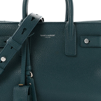 Saint Laurent Grained Calfskin Nano Sac De Jour Souple Teal Green 8 of 10