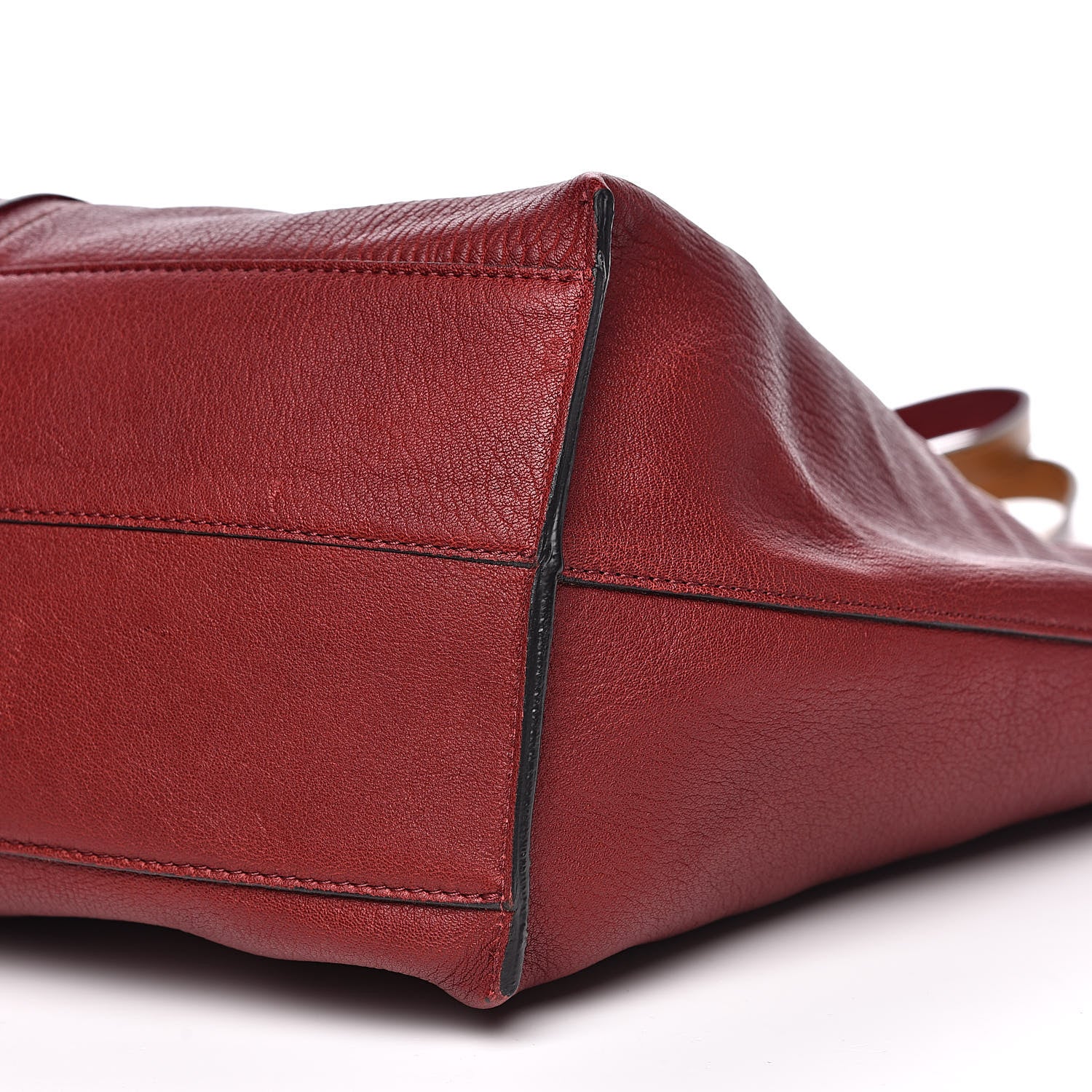 Chloe Grained Lambskin Keri Tote Dark Red 8 of 12