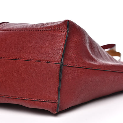 Chloe Grained Lambskin Keri Tote Dark Red 8 of 12