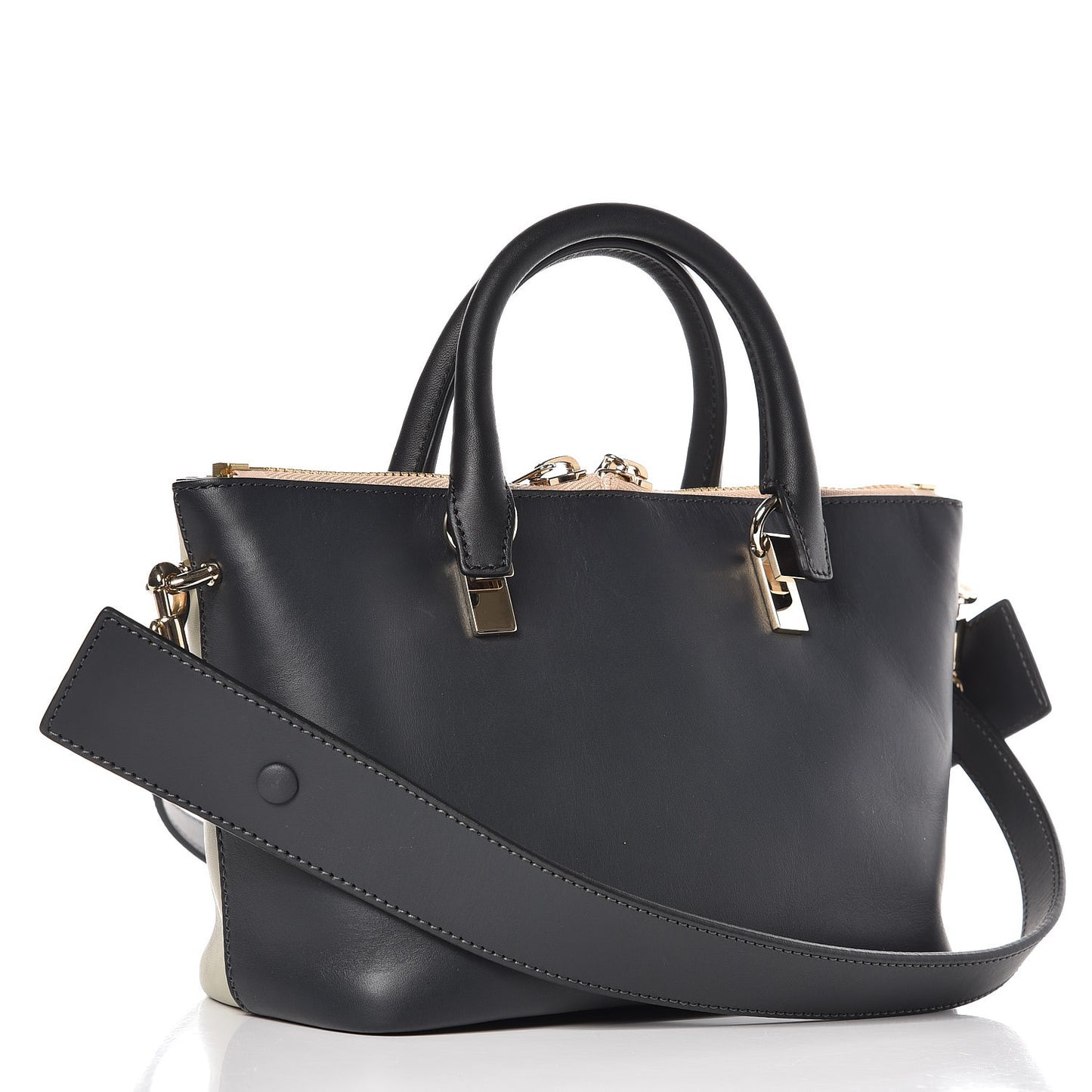 Smooth Calfskin Mini Baylee Tote Marshmallow